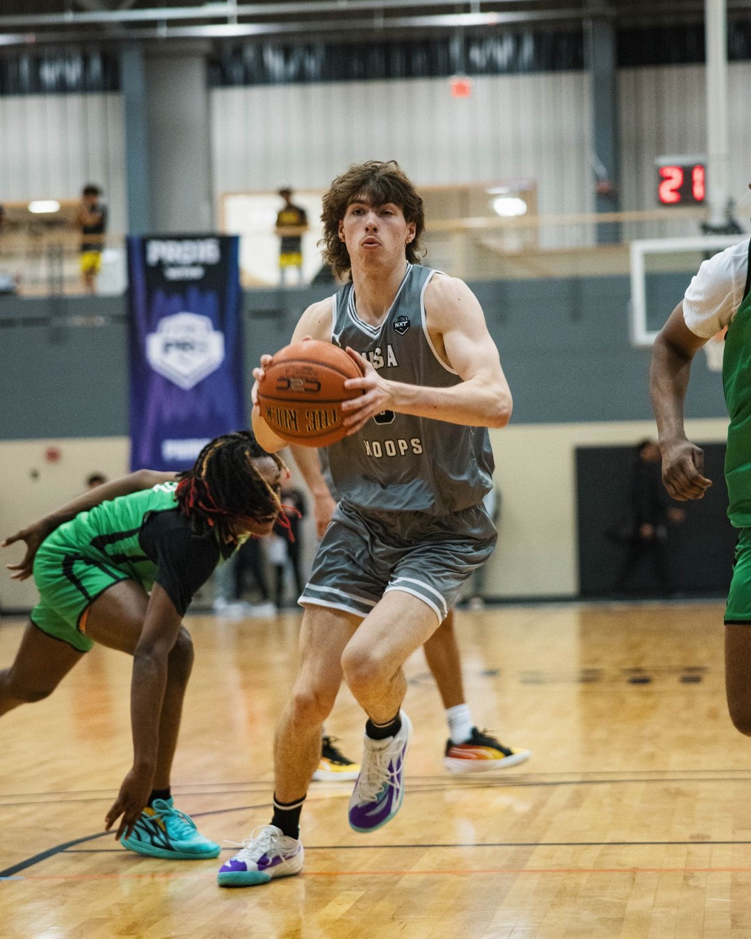 Angus Lourey Commits to Whitworth University's Basketball Program — graphic