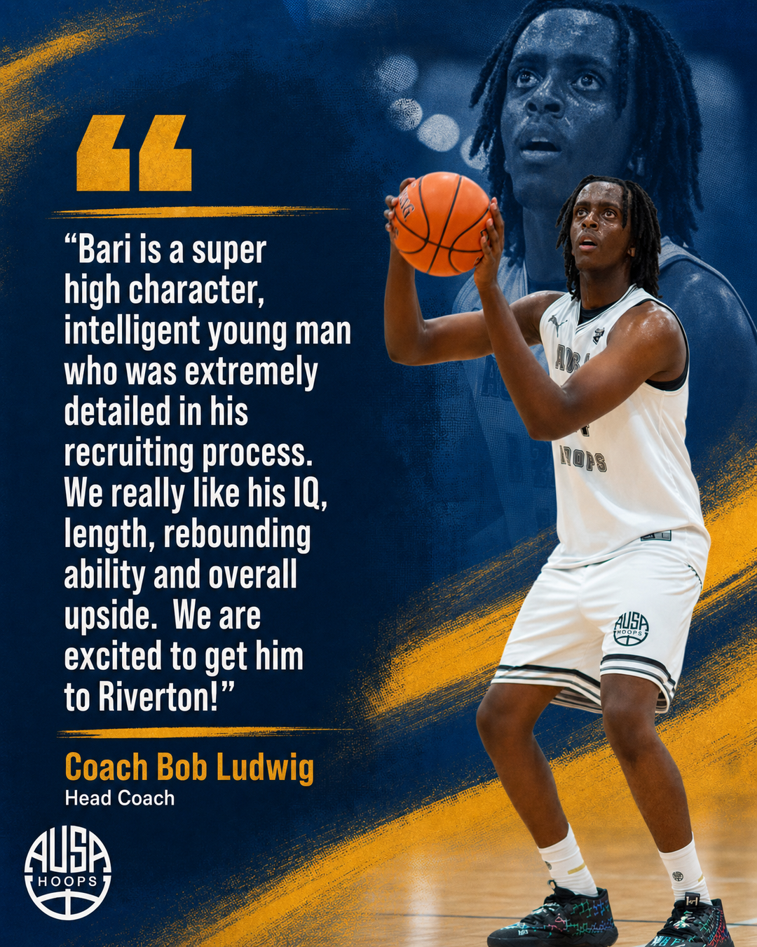 Bari Bedhahda Commits to Central Wyoming College — quote graphic