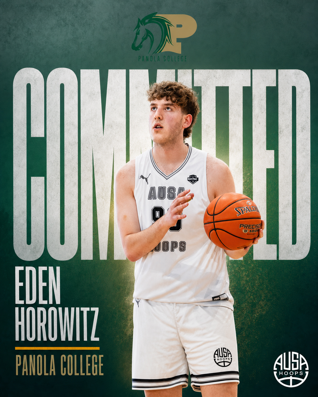 Eden Horowitz Commits to Panola College — commitment graphic