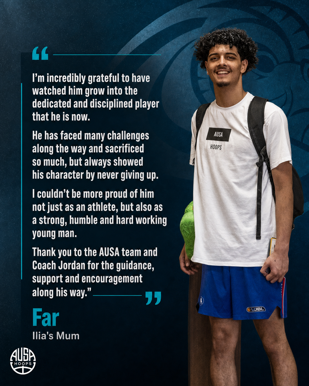 Ilia Nabi Commits to Wilbur Wright College Basketball, quote graphic