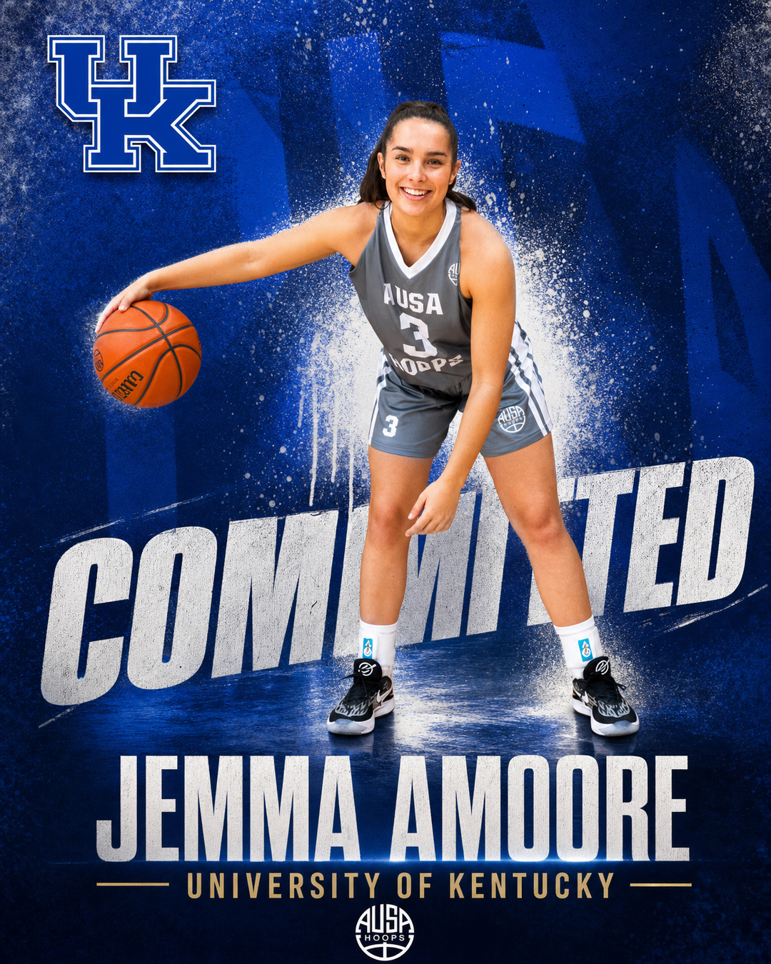 Jemma Amoore Commits to University of Kentucky — commitment graphic